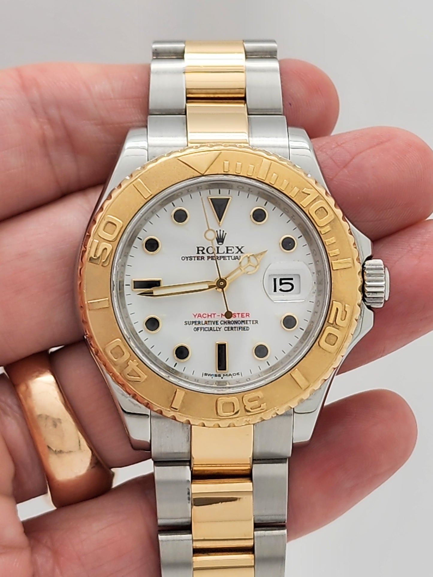 ROLEX Yachtmaster Two-Tone 40mm Watch Model 16623