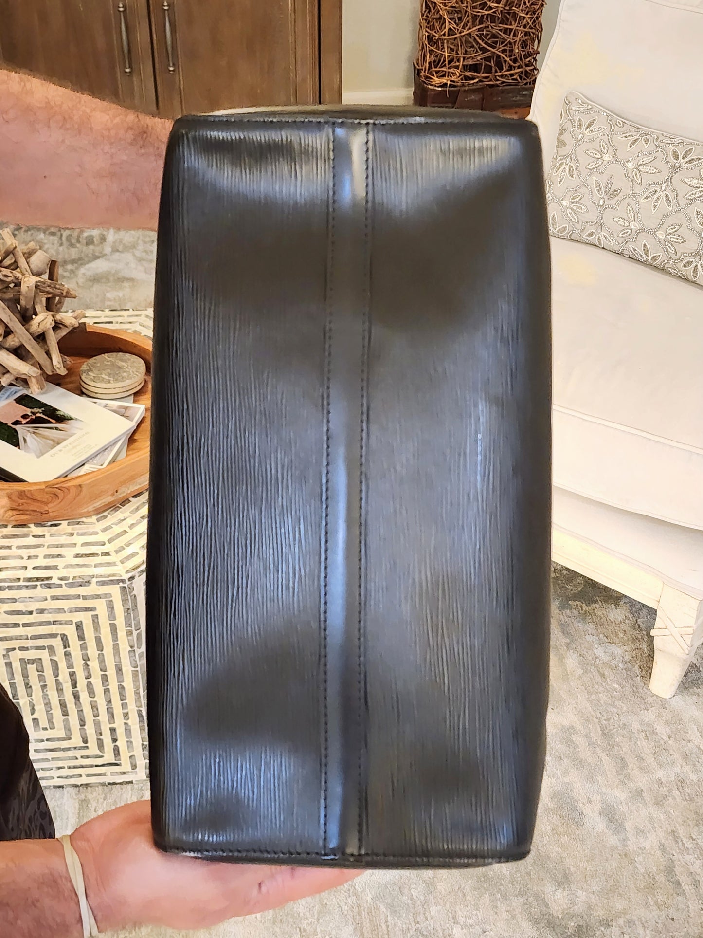 LOUIS VUITTON Speedy 35 in Black Epi Leather