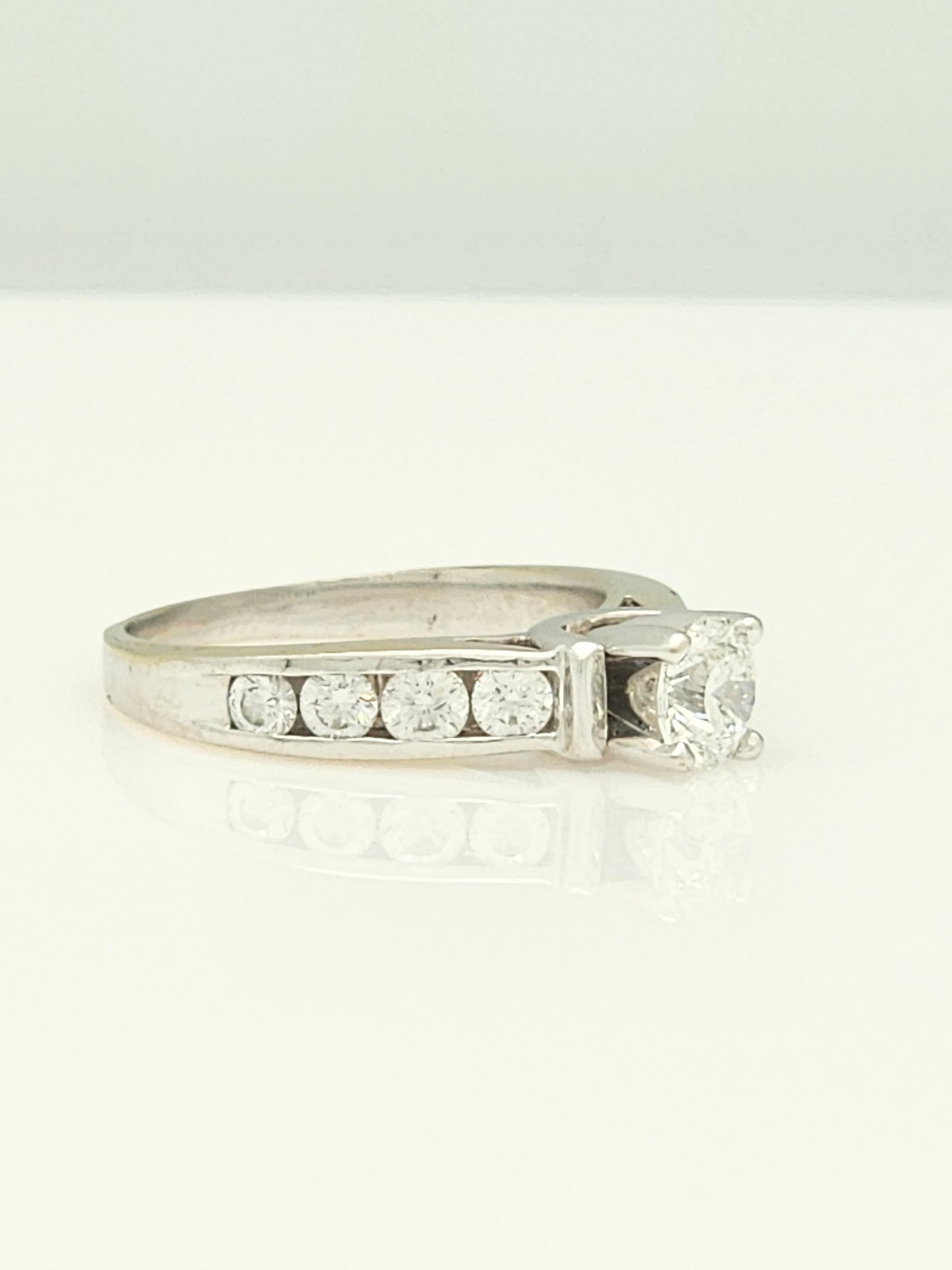 CELEBRATION 1.49 Total Carat Diamond Engagement Ring in 18K White Gold