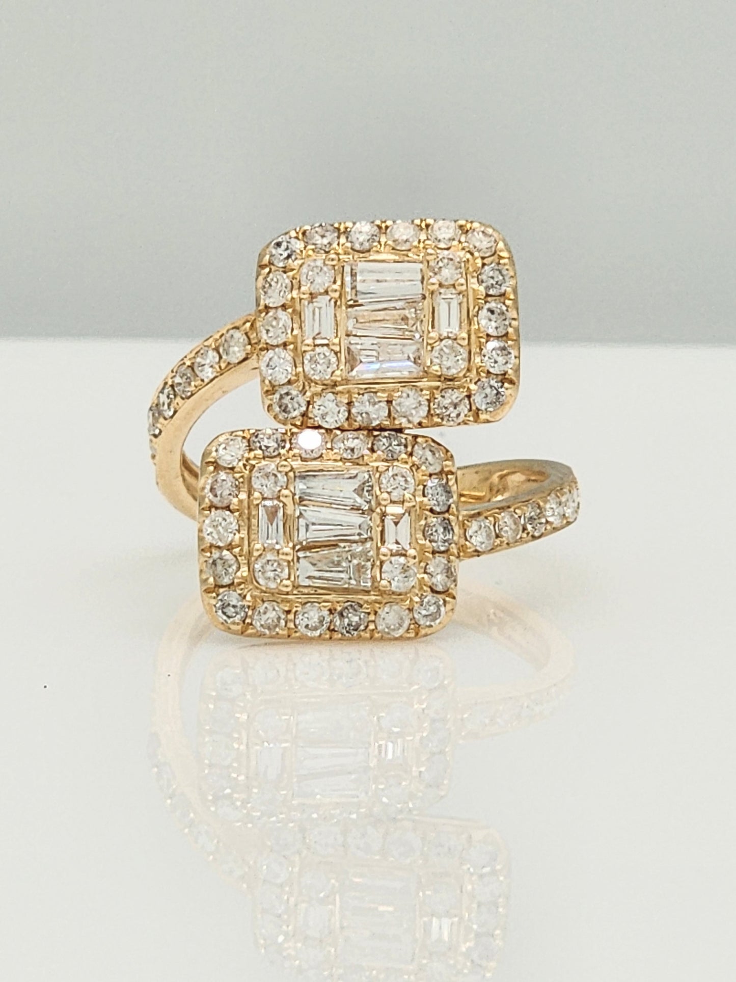 1.70 Carat Diamond BYPASS RING in 14KYG!!!