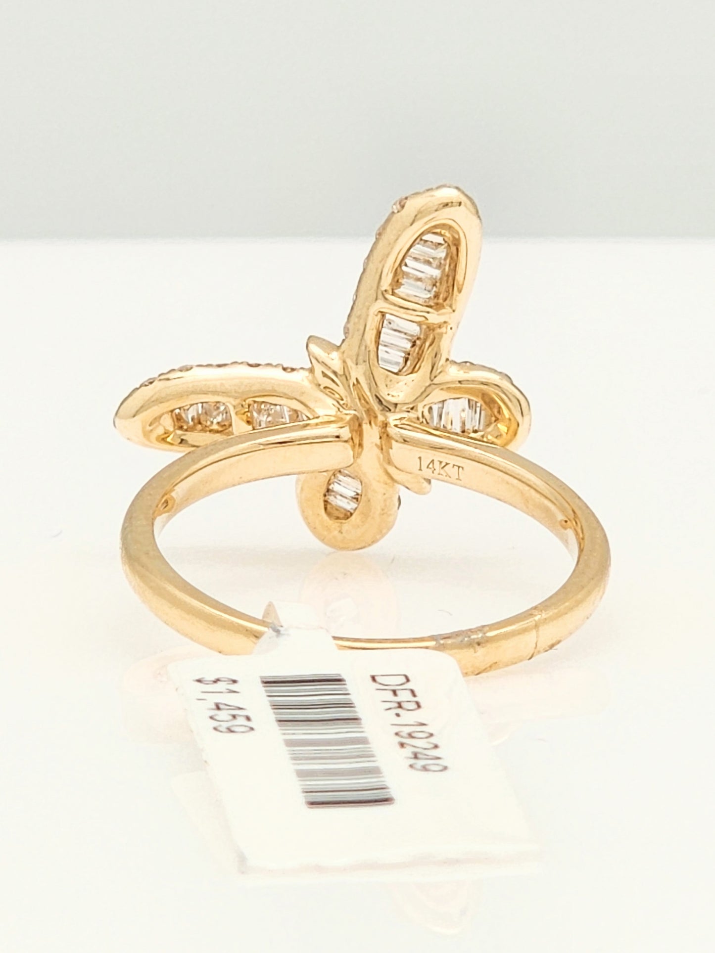 .75 Carat Diamond BUTTERFLY Ring in 14KYG!!