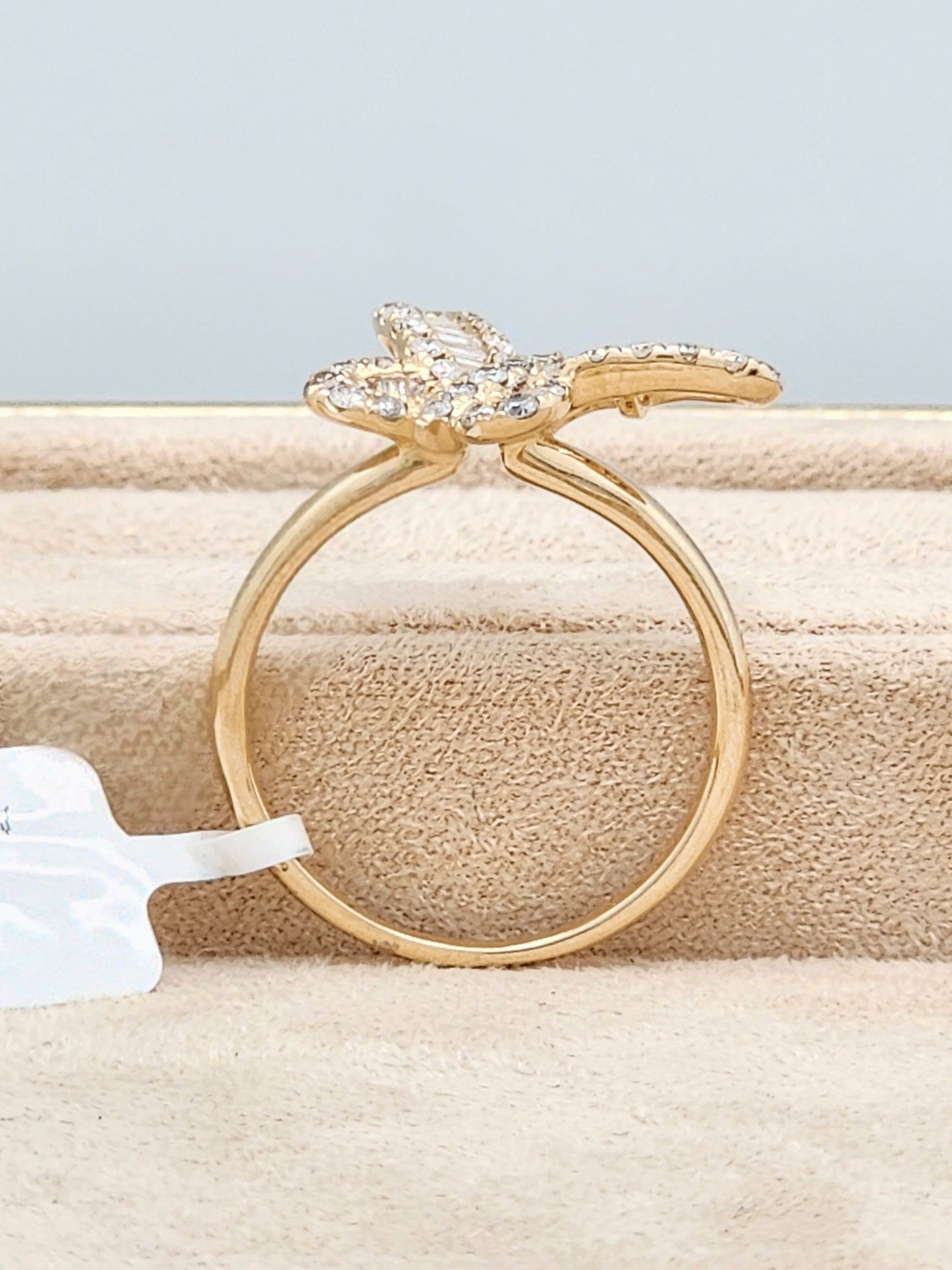 .75 Carat Diamond BUTTERFLY Ring in 14KYG!!