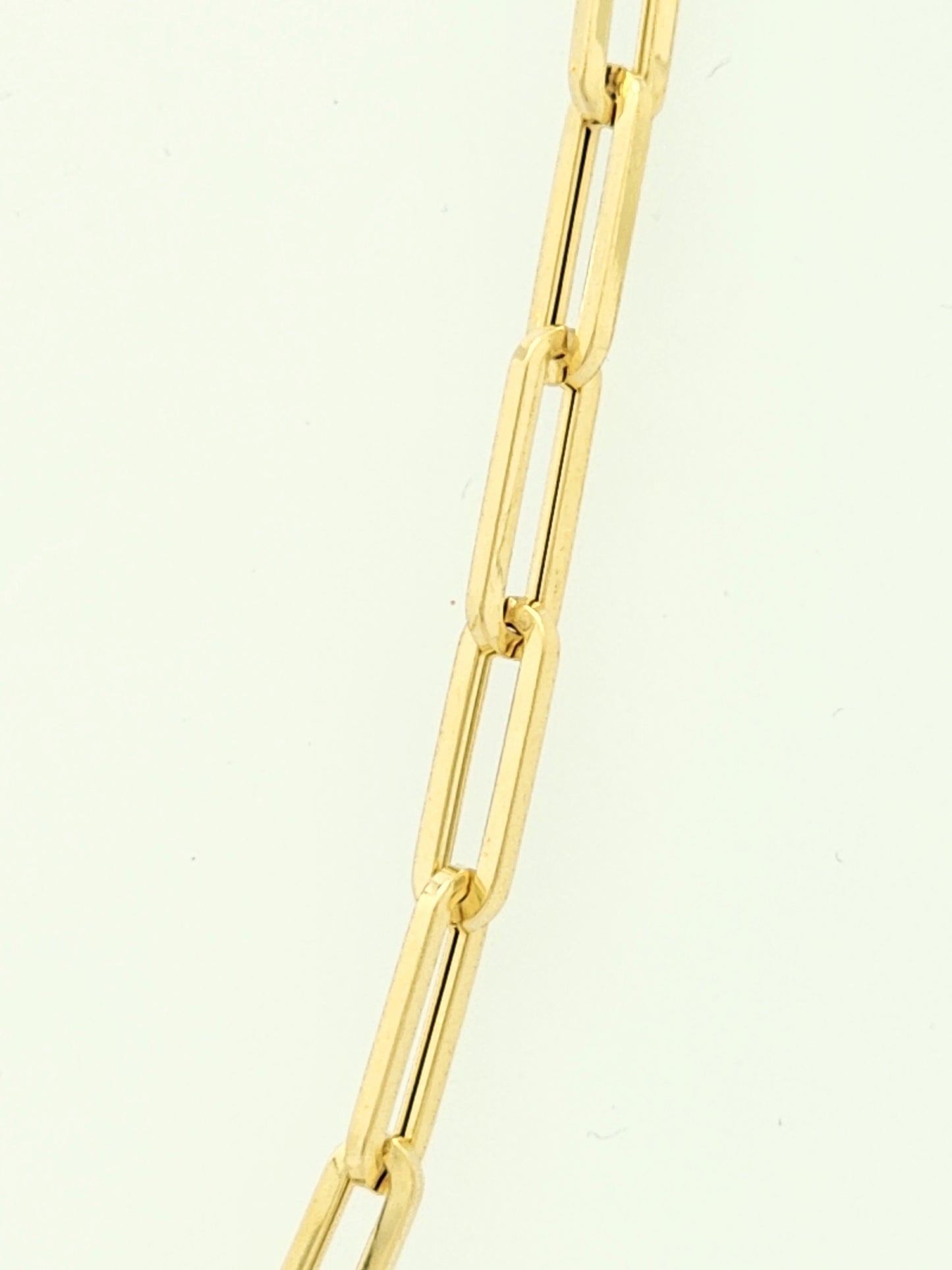 24" PAPERCLIP Necklace in 14K Yellow Gold. 11.1 grams ~ 4.5mm wide