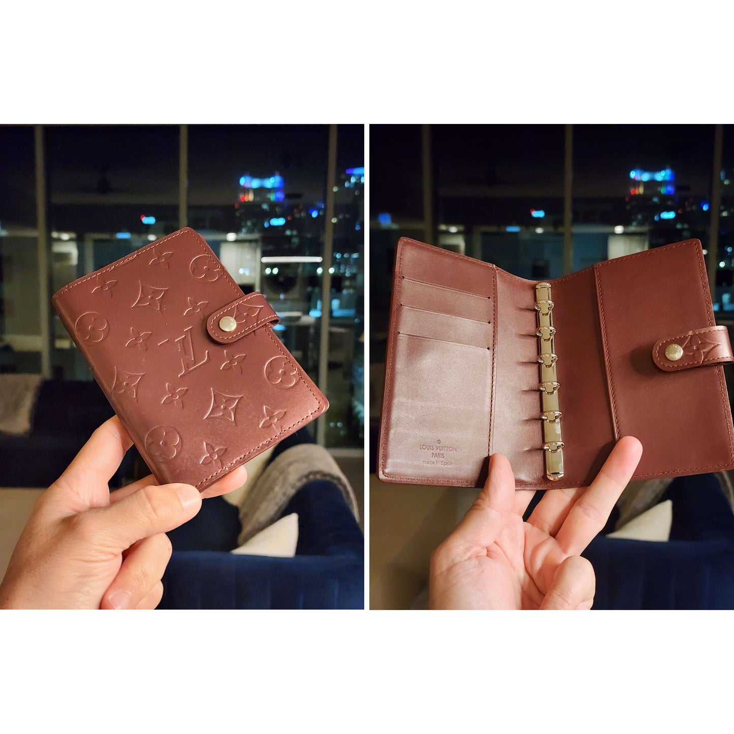 LOUIS VUITTON
Agenda in Maroonish Brown Monogram Leather