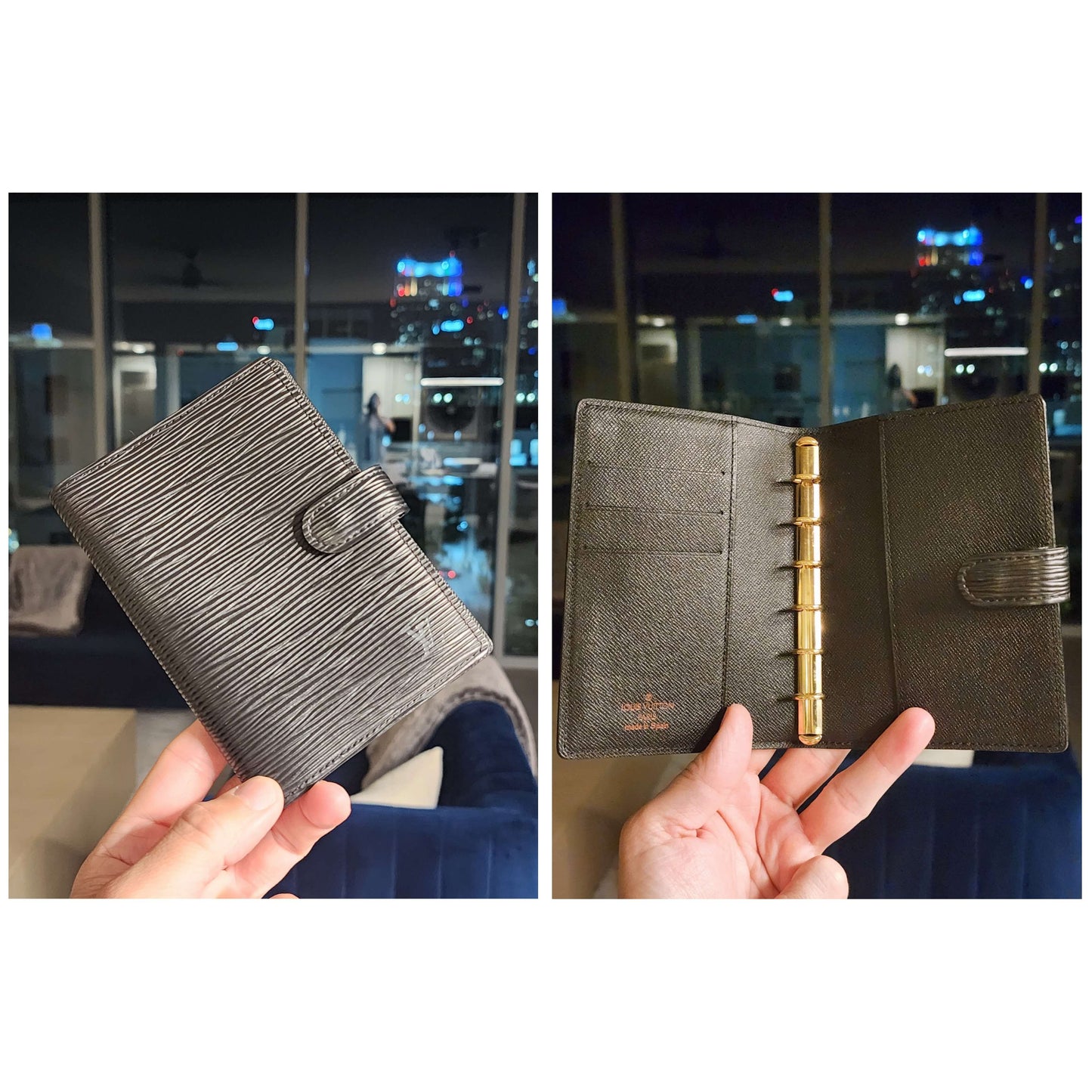 LOUIS VUITTON
Agenda in Black Epi Leather