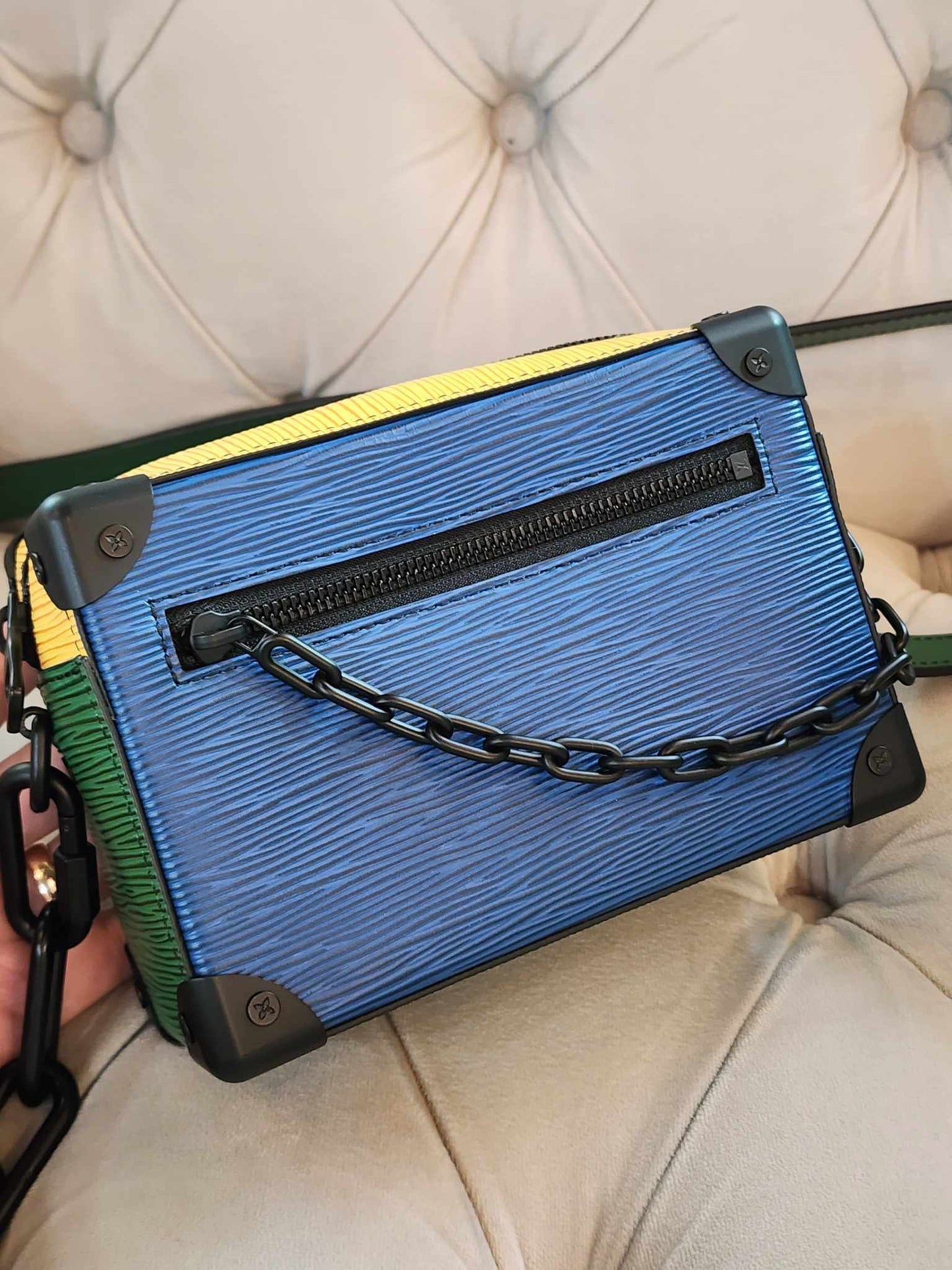 LOUIS VUITTON
Mini Soft Trunk in Epi Color Block NEW!!!