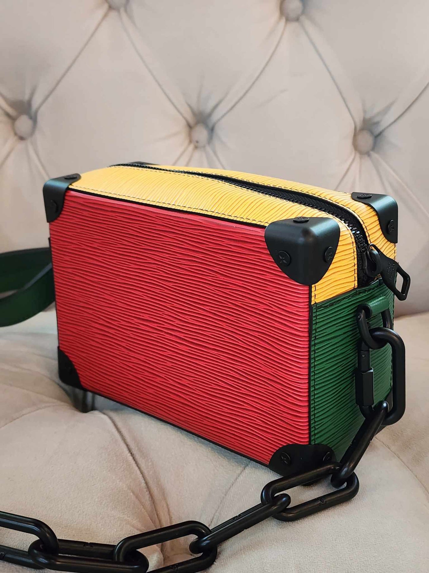 LOUIS VUITTON
Mini Soft Trunk in Epi Color Block NEW!!!