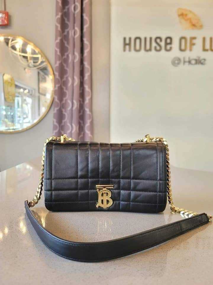BURBERRY Small Lola Quilted Black Leather Shoulder/Crossbody Bag - Retail: $2,150