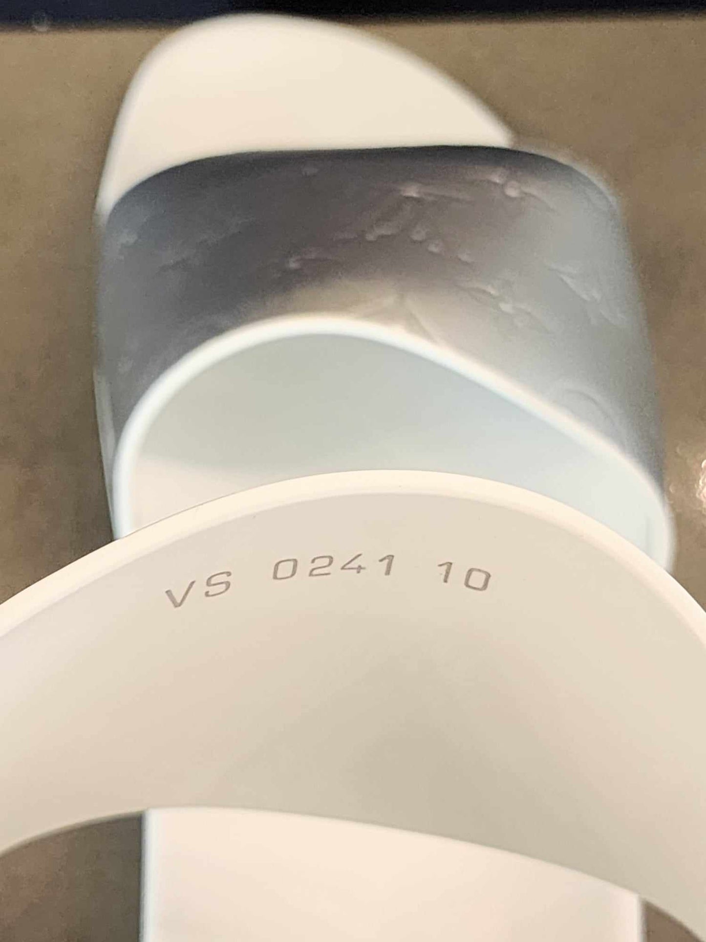 LOUIS VUITTON Waterfront Mule Slides in White and Metallic Monogram Rubber Size 10 (Fits like US 11)