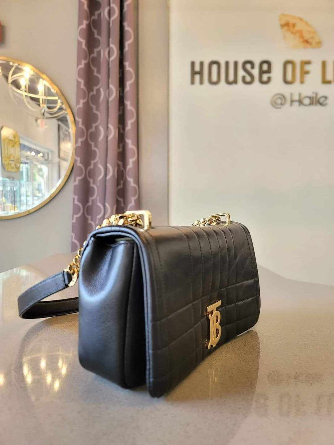 BURBERRY Small Lola Quilted Black Leather Shoulder/Crossbody Bag - Retail: $2,150