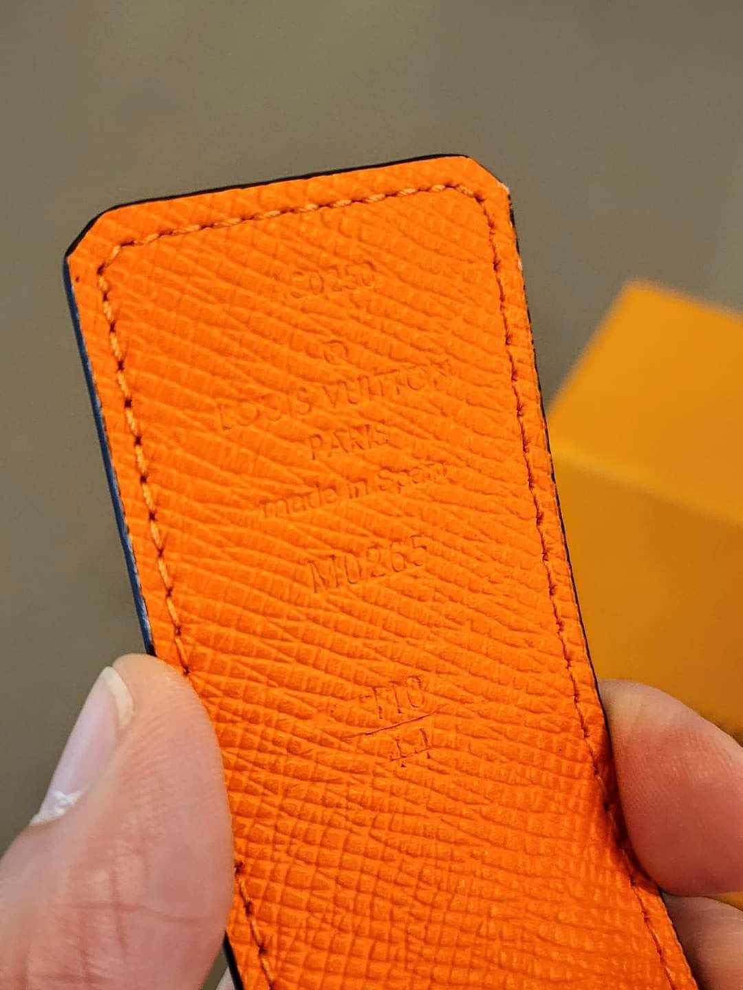 LOUIS VUITTON LV Initials Monogram Reversible Belt in Volcano Orange 110 • 44 (US 38)