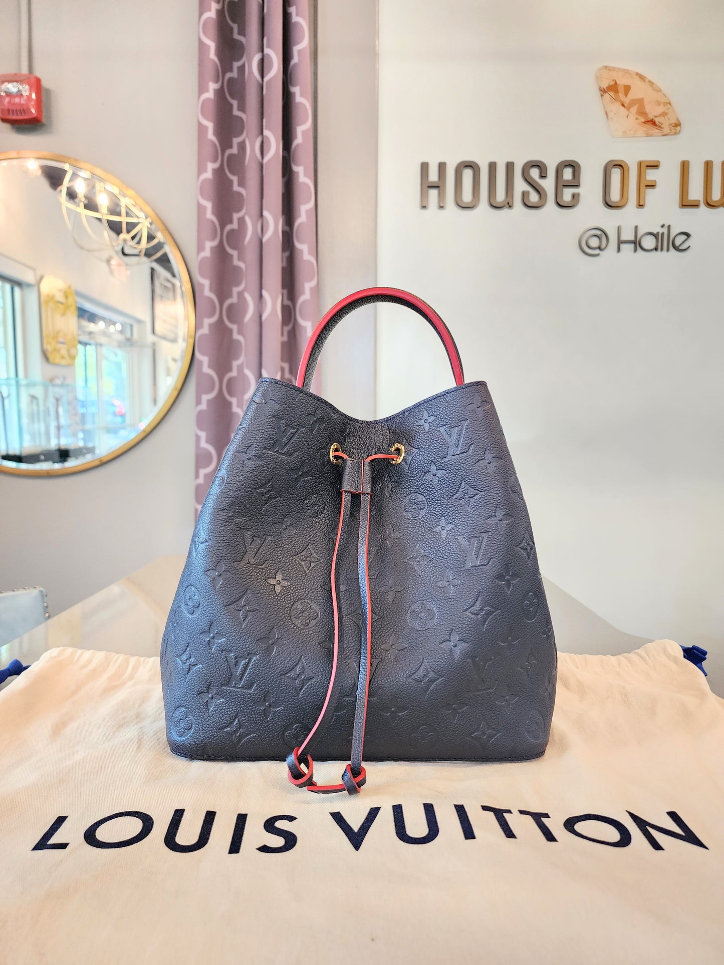 LOUIS VUITTON Empreinte Neonoe MM in Navy