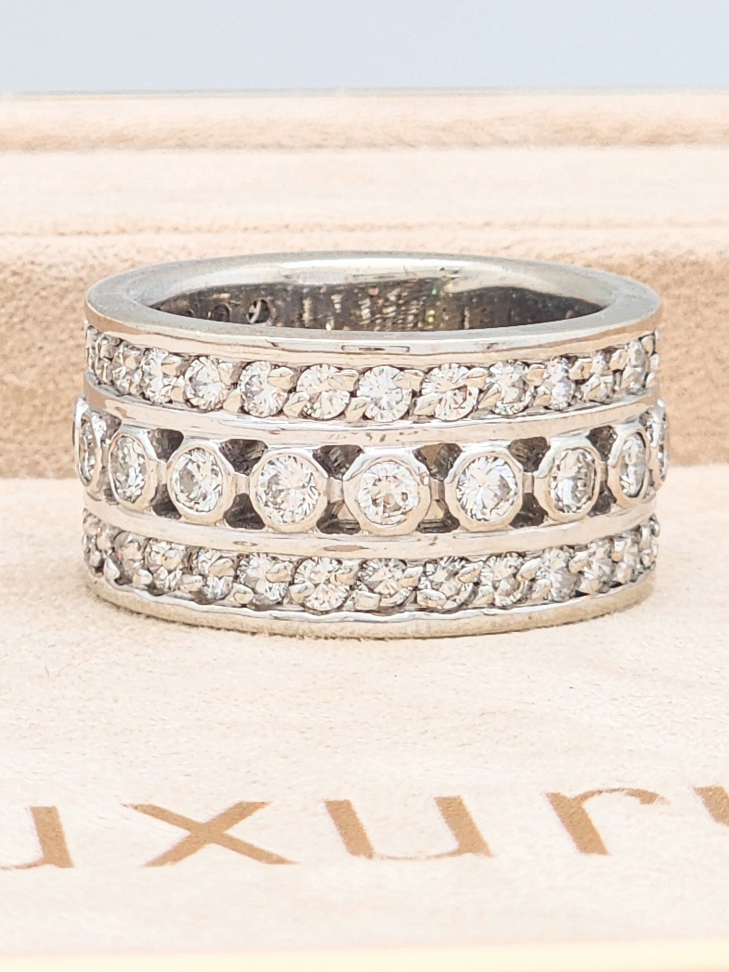 MASSIVE CUSTOM MEN'S 5.00 CARAT DIAMOND BAND in 14K!!!!
