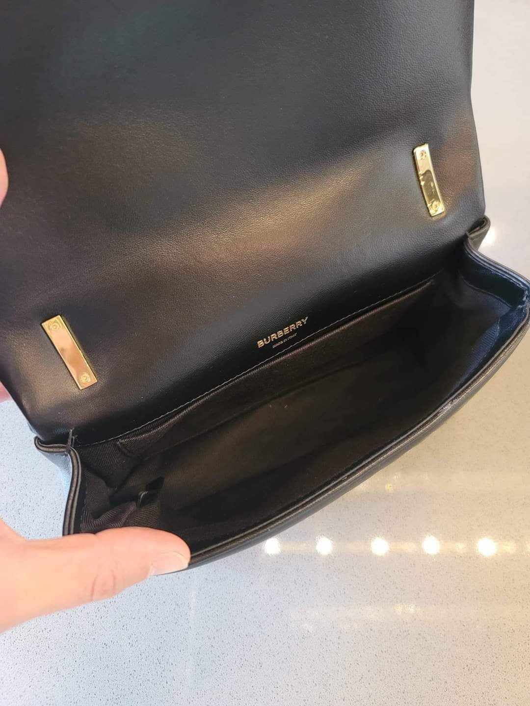 BURBERRY Small Lola Quilted Black Leather Shoulder/Crossbody Bag - Retail: $2,150