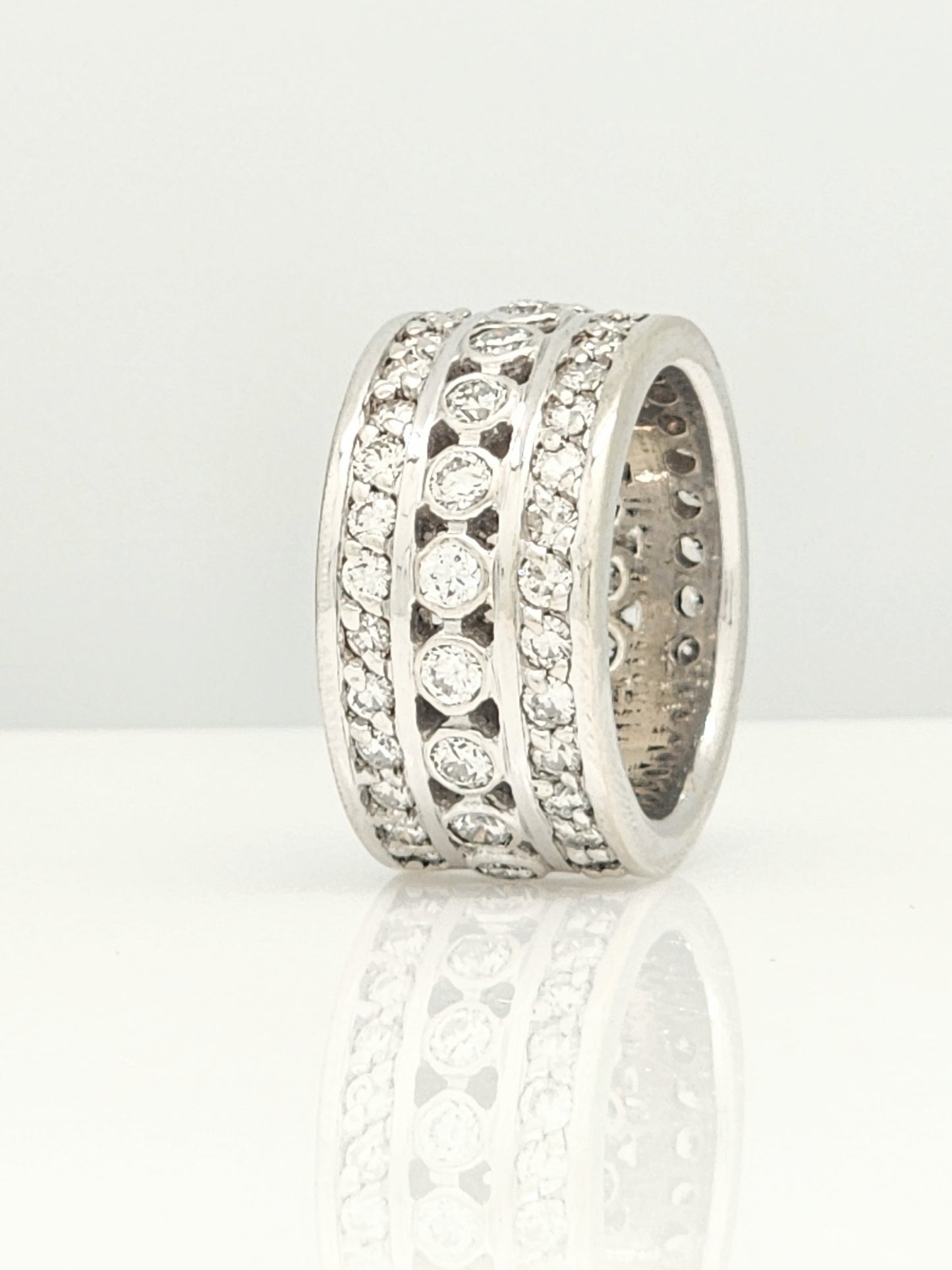 MASSIVE CUSTOM MEN'S 5.00 CARAT DIAMOND BAND in 14K!!!!