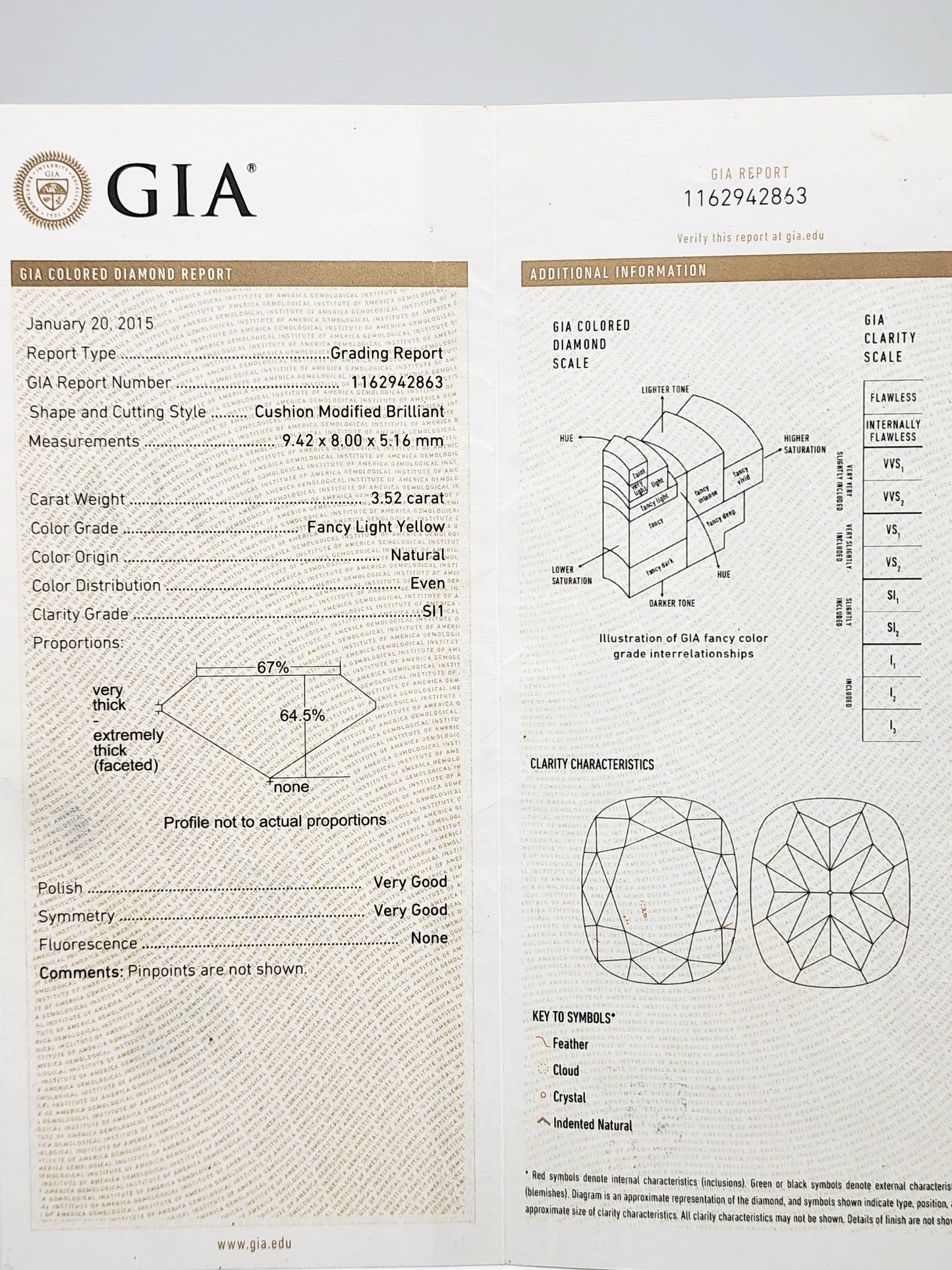 Upgrade Time!!! 3.52 Carat Fancy Light Yellow Diamond in Custom Platinum & 18KYG 2.05 Carat Diamond Setting!!!