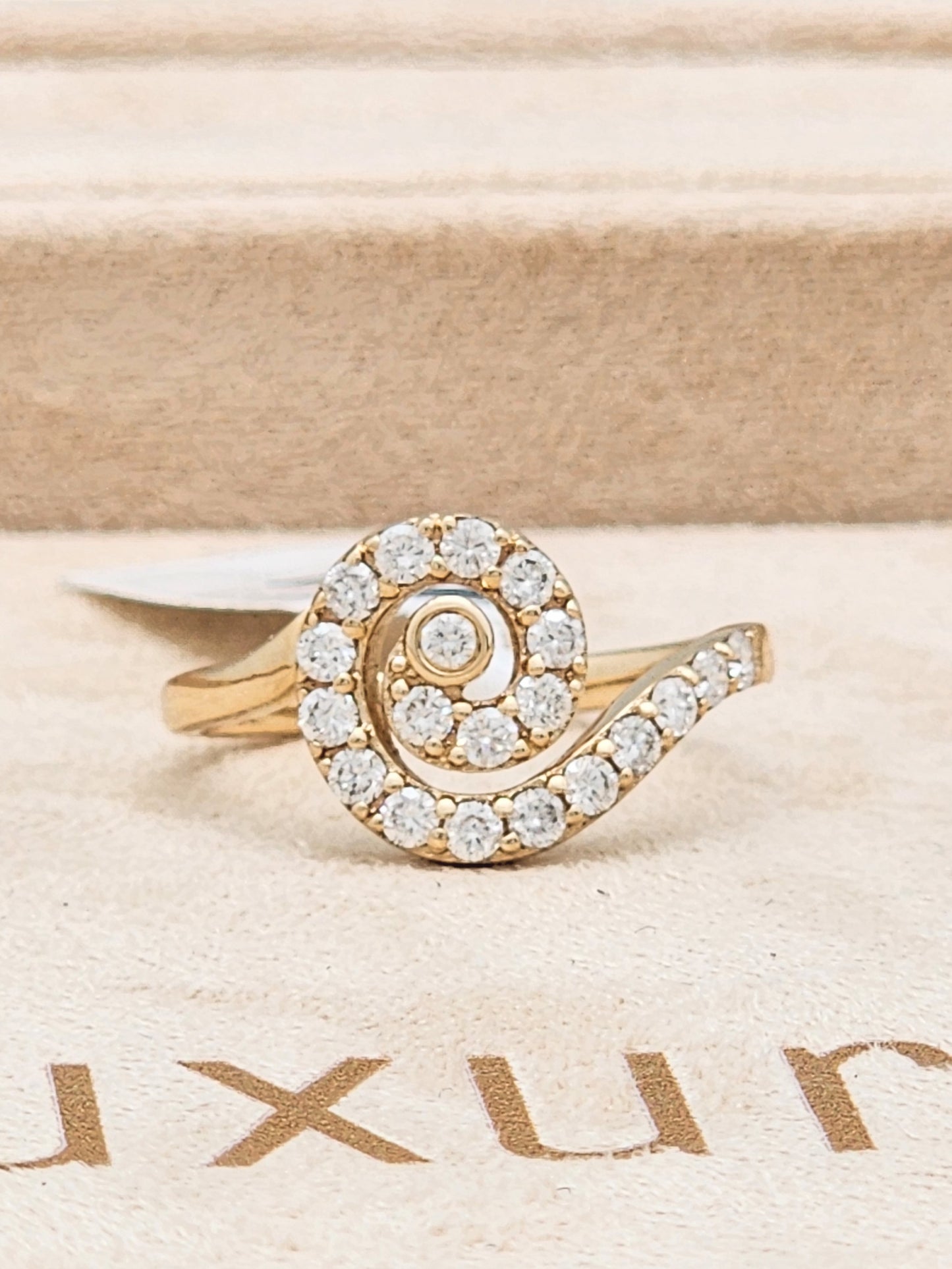 .54 Carat Diamond Fashion Swirl Ring in 14K