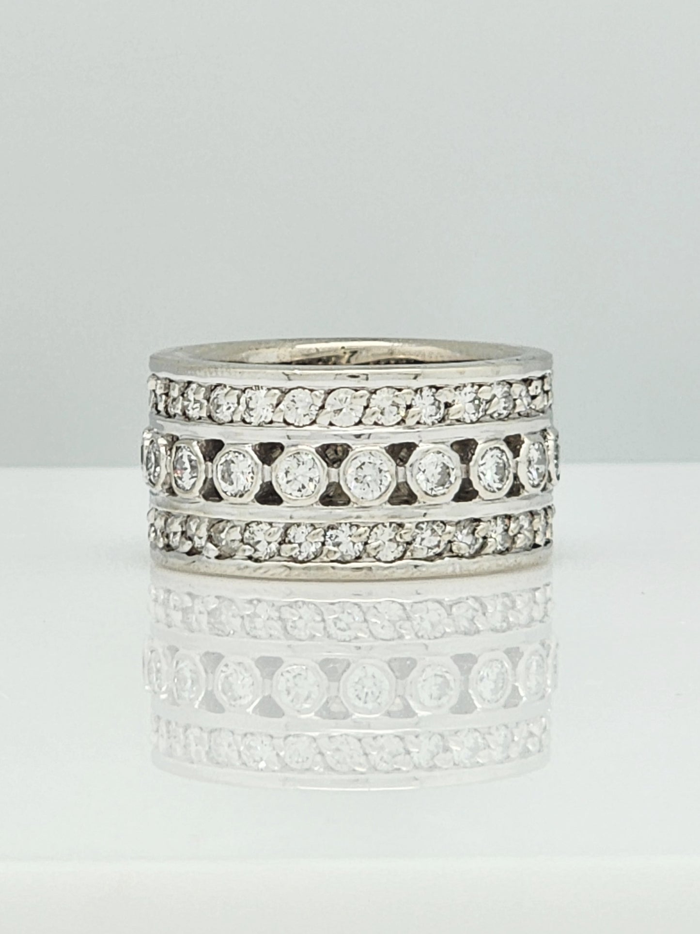 MASSIVE CUSTOM MEN'S 5.00 CARAT DIAMOND BAND in 14K!!!!