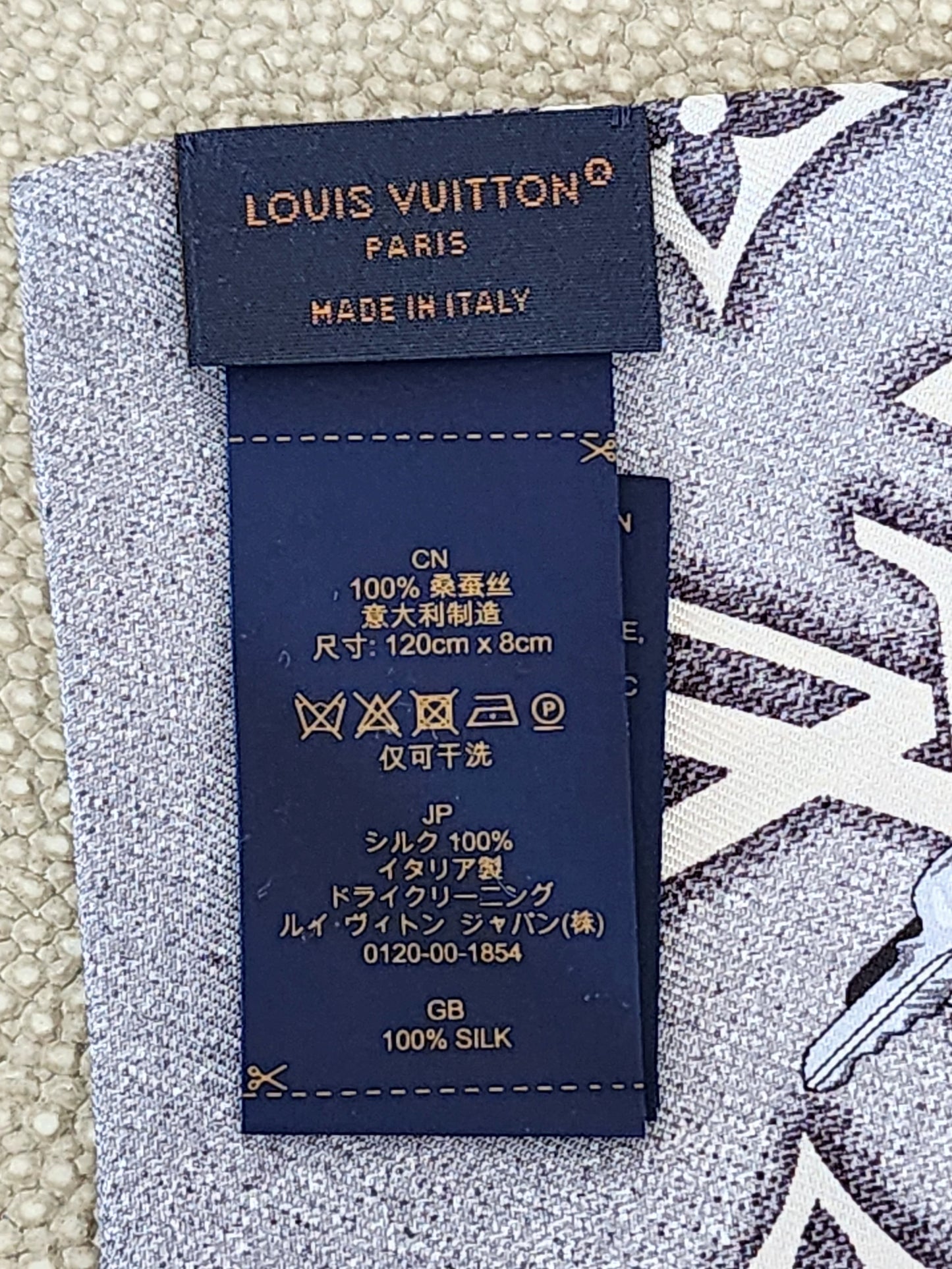 Louis Vuitton Monogram Jacquard Denim Bandeau, Blue, One Size